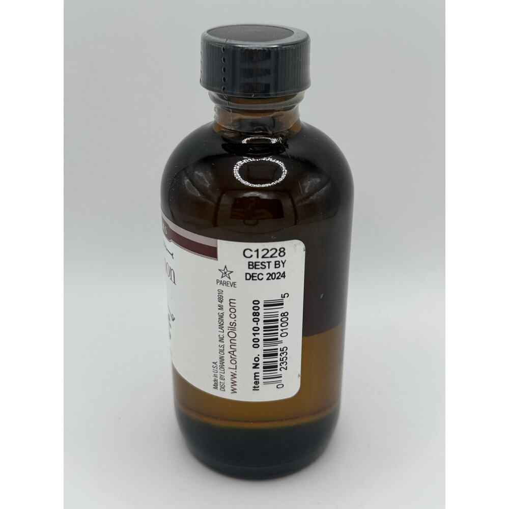 Food Grade Essence Extract Lorann Oils Super Strength Pure Cinnamon Oil 4 Oz - Picture 3 of 4